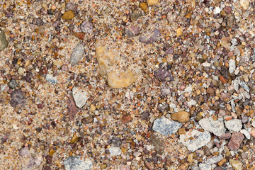 gravel with sand as background