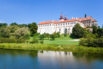 Fototapeta na wymiar Basilica and castle (UNESCO), Trebic, Czech republic