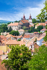 Obraz premium Basilica and Jewish town (UNESCO), Trebic, Czech republic