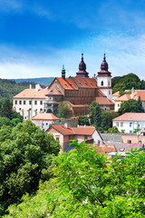 Obraz premium Basilica and Jewish town (UNESCO), Trebic, Czech republic