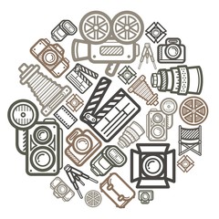Camera Icon Color Circle