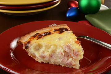 Christmas breakfast quiche