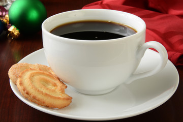 Christmas coffee and cookies