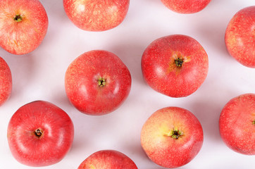 Red fresh apples as a background