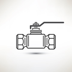 ball valve vector symbol