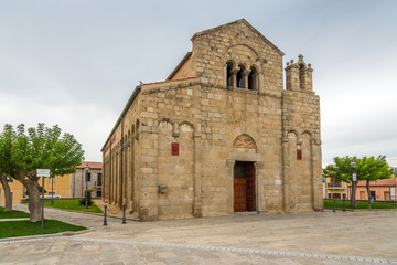 Fototapeta na wymiar Old church San Simplicio in Olbia