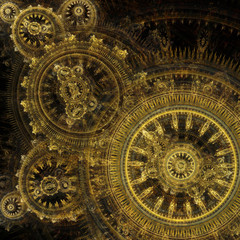 Clockwork abstract background