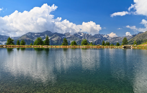 Doss dei Gembri lake in Pejo valley