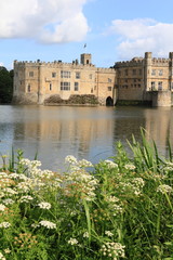 Leeds castle in summer