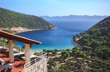 View of the Peljesac peninsula on the Adriatic, Croatia