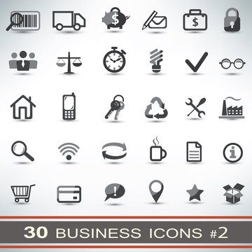 30 business icons set