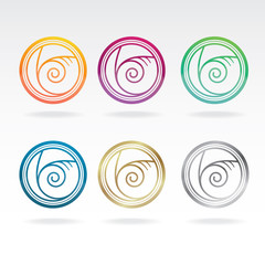 shell icon colours set