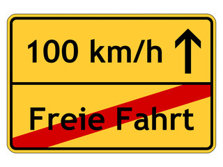 Tempolimit 100 km/h