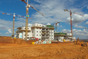 Construction of a residential area.