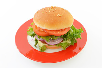美味しそうなハンバーガー