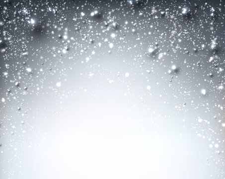 Winter starry christmas background.