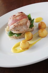 pheasant breast plated meal