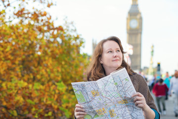 Tourist in London looking for direction
