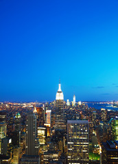 Fototapeta premium New York City cityscape in the night