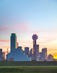 Fototapeta na wymiar Overview of downtown Dallas