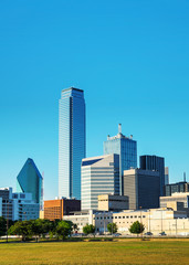 Fototapeta na wymiar Dallas cityscape in the morning