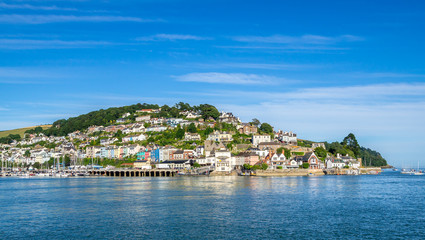 Fototapeta na wymiar Kingswear on the Dart Estuary Viewed from Dartmouth