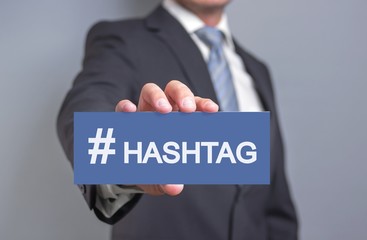 Obraz premium # Hashtag Schild