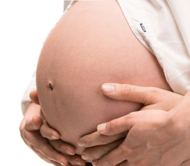 Pregnant womans belly