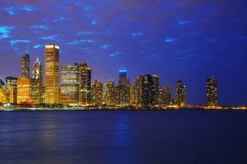 Chicago downtown cityscape