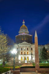 Fototapeta na wymiar Colorado state capitol building in Denver