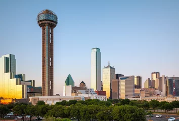 Gordijnen Overview of downtown Dallas © andreykr