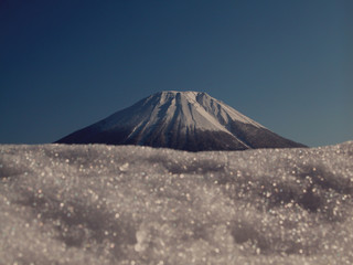 伯耆富士　大山　雪の壁