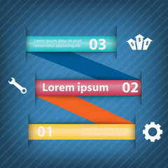 Colorful vector design for workflow layout,