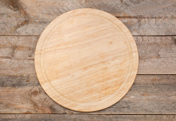 cutting board on a wooden table