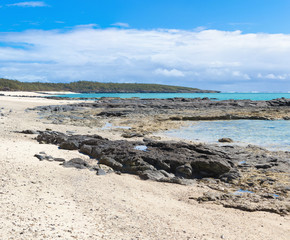 plage de l'anse Ally, côte est de l'île Rodrigues