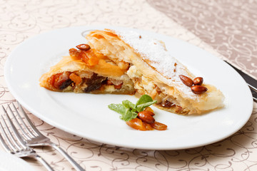 strudel with cottage cheese