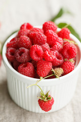fresh raspberries