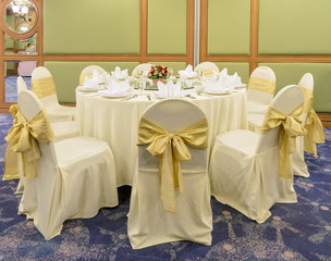 Banquet table for an event party or wedding