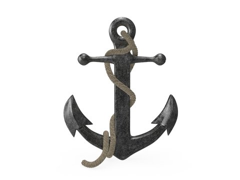 Anchor with rope