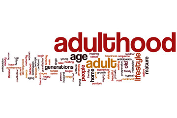 Adulthood word cloud