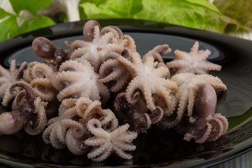 Boiled octopus
