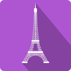 Fototapeta na wymiar Eiffel Tower, vector illustration