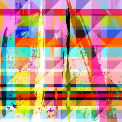 Foto op Plexiglas anti-reflex abstract background composition, strokes, vector © Kirsten Hinte
