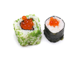 Sushi red caviar