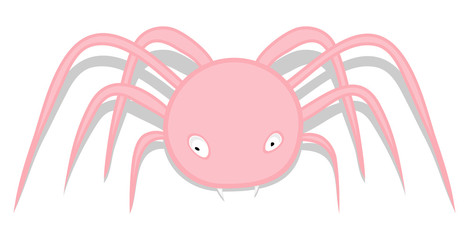 Spooky Spider Character Illustration