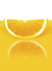 slice in orange juice