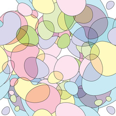 Seamless round bubbles pattern