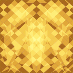 Abstract background with polygon dark yellow. Raster.