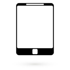 Black bumper on the phone. Raster.