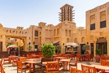 Zelfklevend Fotobehang Midden-Oosten Amazing architecture of tropical resort in Dubai, UAE